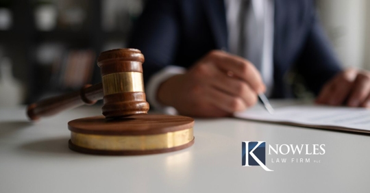 lawyer writing and reviewing testimony